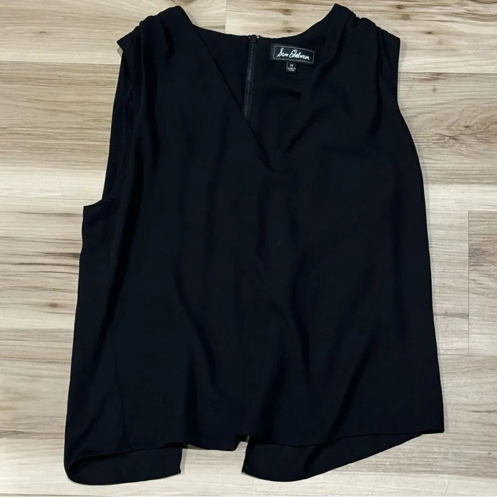 Sam Edelman Black Split Back Tank Top Women’s Medium